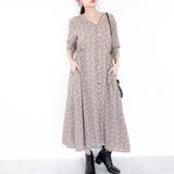 2WAY フロントボタン花柄ワンピース レーディス | Frenchic | 詳細画像16