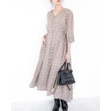 2WAY フロントボタン花柄ワンピース レーディス | Frenchic | 詳細画像5