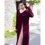 ドッキングワンピース プリーツスカート ロングワンピース | Frenchic | 詳細画像13