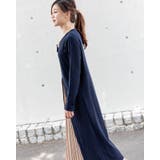ドッキングワンピース プリーツスカート ロングワンピース | Frenchic | 詳細画像7