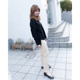 スリムパンツ レーディス スリム ウエストゴム ロング 春 夏 秋 冬 | Frenchic | 詳細画像7