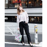 ブラック | スリムパンツ レーディス スリム ウエストゴム ロング 春 夏 秋 冬 | Frenchic