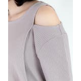 変形ニットカットソー レーディス リブ | Frenchic | 詳細画像12 