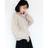 Ｖネックニットトップス レーディス 長袖 | Frenchic | 詳細画像6 