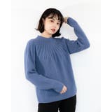 ブルー | ニットセーター レーディス 長袖 | Frenchic