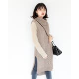 ノースリーブ ワンピース レーディス ワンピース  セーター 春 夏 秋 冬 | Frenchic | 詳細画像3 