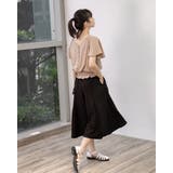 ２WAYドット柄ウエストギャザーペプラムブラウス | Frenchic | 詳細画像11 