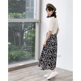 ニットドッキングフラワーシフォンワンピース | Frenchic | 詳細画像4
