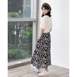 ニットドッキングフラワーシフォンワンピース | Frenchic | 詳細画像7
