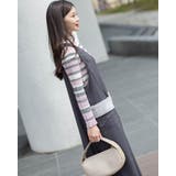 ワイドサロペットスカート もこもこポケット付き | Frenchic | 詳細画像4 