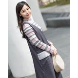 ワイドサロペットスカート もこもこポケット付き | Frenchic | 詳細画像5 