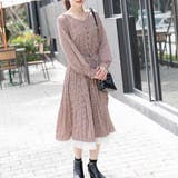 Vネック花柄ワンピース | Frenchic | 詳細画像7