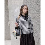 チェックリボンタイブラウス | Frenchic | 詳細画像3 