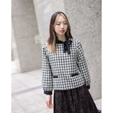 チェックリボンタイブラウス | Frenchic | 詳細画像4 