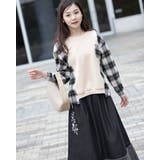 もこもこロングスカート ポケット花柄刺繍 | Frenchic | 詳細画像15 