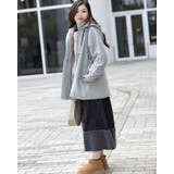 フード付き編み込みニットコート | Frenchic | 詳細画像15 