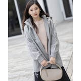 フード付き編み込みニットコート | Frenchic | 詳細画像2 