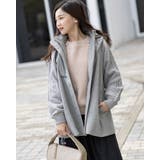 フード付き編み込みニットコート | Frenchic | 詳細画像3 