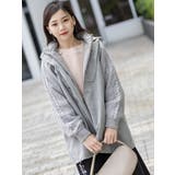 フード付き編み込みニットコート | Frenchic | 詳細画像5 