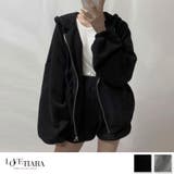 ブラック | 2019秋冬新作 オーバーサイズスウェットセットアップ | LoveTiara