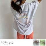 ホワイト | ADELE半袖Tシャツ | LoveTiara
