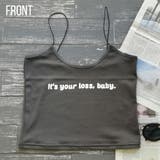 新作 英字ロゴ細ストラップキャミソール ショート丈 | MILIMILI  | 詳細画像4 