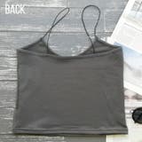 新作 英字ロゴ細ストラップキャミソール ショート丈 | MILIMILI  | 詳細画像5 