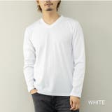 ホワイト | Tシャツ メンズ 長袖 | ローコス