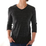 ブラック | Tシャツ メンズ 7分袖 | ローコス