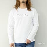 ホワイト | Tシャツ メンズ 長袖 | ローコス