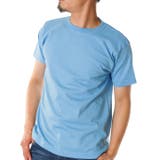 ブルー | 半袖Tシャツ メンズ クルーネック | ローコス