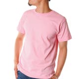 ピンク | 半袖Tシャツ メンズ クルーネック | ローコス
