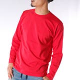 レッド | 長袖Tシャツ メンズ クルーネック | ローコス
