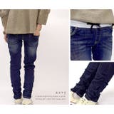 ウエストリブデニムパンツ【レディース スキニー ジーンズ | LIFE STYLE ablana | 詳細画像4 