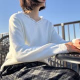 ニットトップス レース切り替え レディース | LTL | 詳細画像55