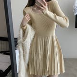 ベージュ | ワンピース レディース ニットワンピ | LTL