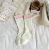 ホワイト+ピンク | 靴下 ソックス レディース | LTL