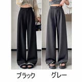 ワイドパンツ スラックス タックワイドパンツ | LTL | 詳細画像2