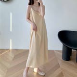 キャミワンピースVネックロング丈 バックスリット クロスストラップ | LTL | 詳細画像15