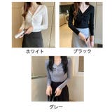 リブニット ツイスト トップス | LTL | 詳細画像2