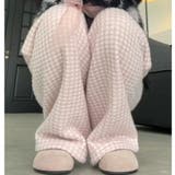 裏起毛パンツ 千鳥格子 ワイドパンツ | LTL | 詳細画像14