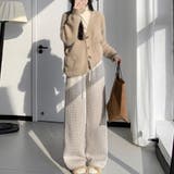 裏起毛パンツ 千鳥格子 ワイドパンツ | LTL | 詳細画像23