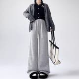 裏起毛パンツ 千鳥格子 ワイドパンツ | LTL | 詳細画像9