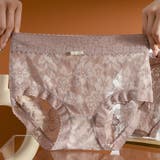 パープル | レースショーツ 花柄 セクシー | LTL