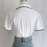 配色ライン襟付き 半袖 Tシャツ | LTL | 詳細画像10 