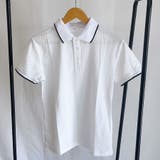 配色ライン襟付き 半袖 Tシャツ | LTL | 詳細画像13 