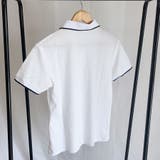 配色ライン襟付き 半袖 Tシャツ | LTL | 詳細画像14 