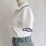 配色ライン襟付き 半袖 Tシャツ | LTL | 詳細画像9 