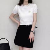 Cホワイト | 夏服 新作 サマーニットトップス | LTL
