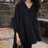 ブラック | シャツ 秋服ブラウス Vネック | LTL
